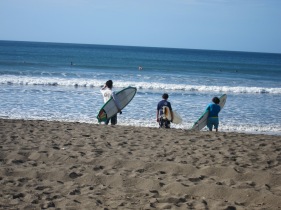 Surfers in Panama